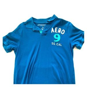 Aeorpostale Blue Polo Shirt